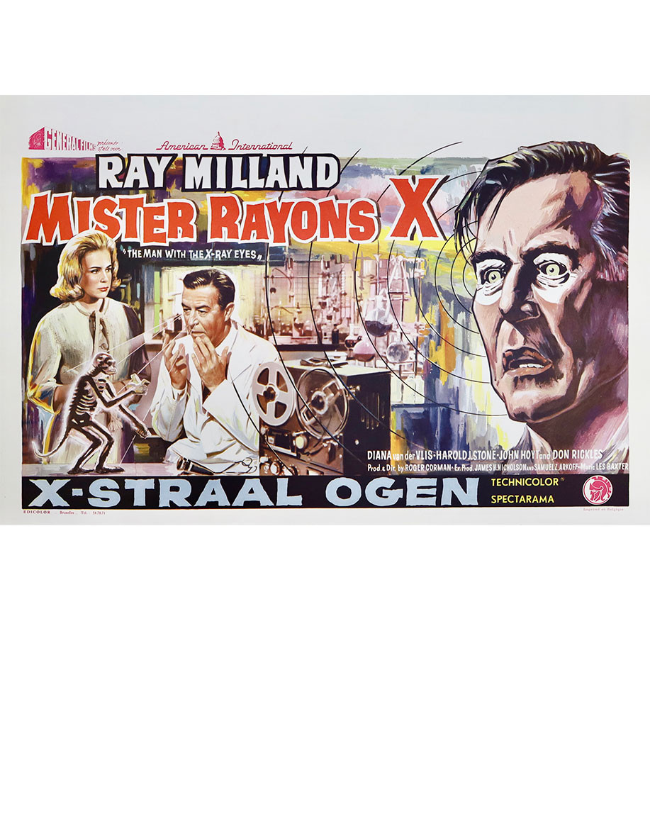 Mister Rayons X — affiche originale belge 55x35...