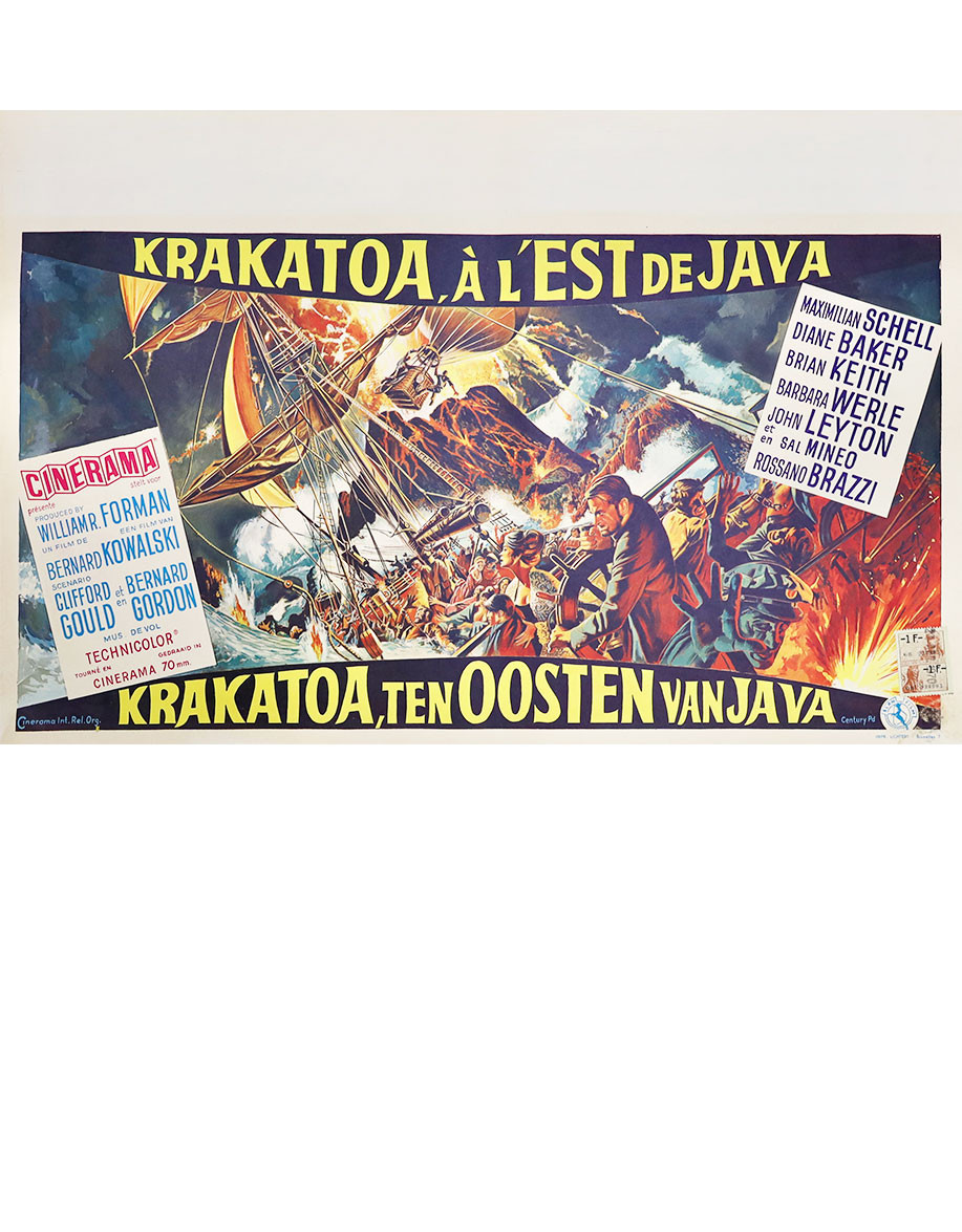 Krakatoa, à l'est de Java - 55x35 cm - pliée