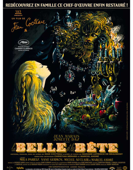 La Belle et la Bête — affiche originale française 40x53...