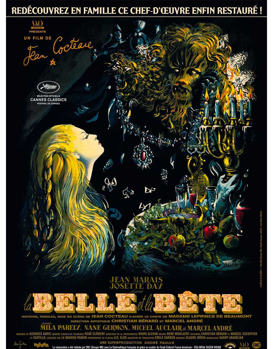 La Belle et la Bête — affiche originale...