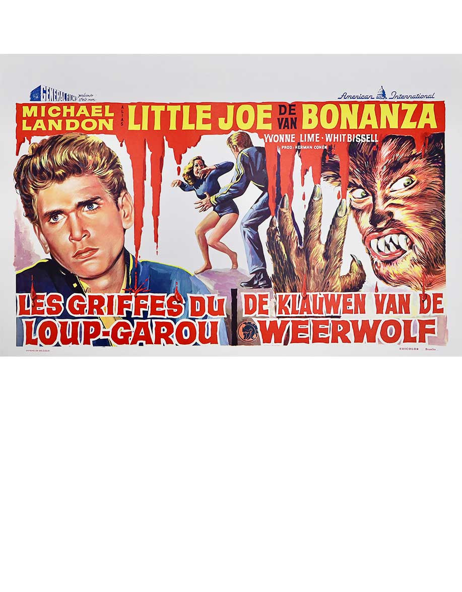 Les griffes du loup-garou - 55x35 cm - roulée