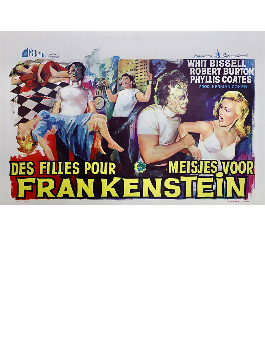 Des Filles pour Frankenstein — affiche...