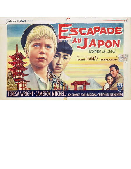 Escapade au Japon — affiche originale belge 55x35 cm...