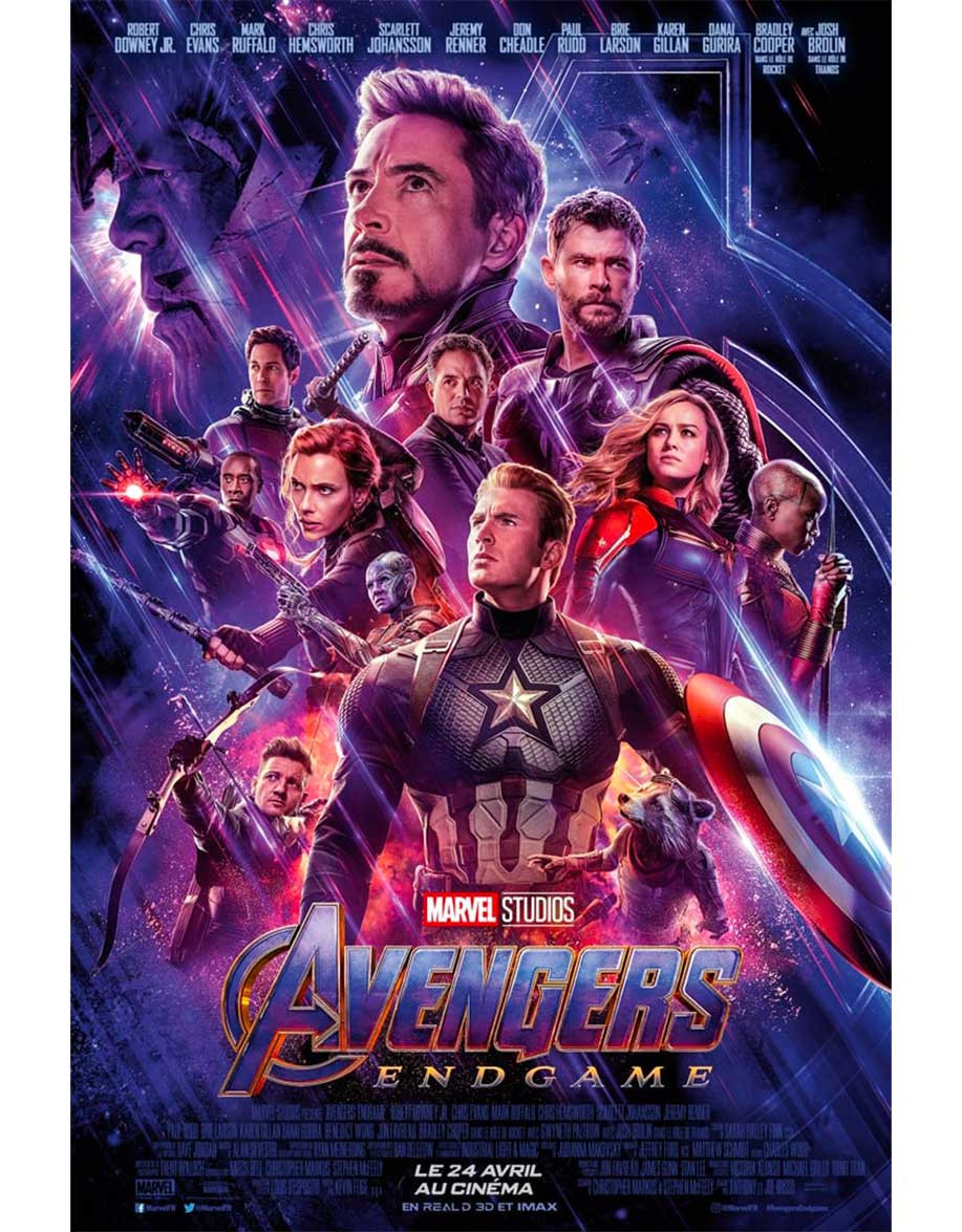 Avengers : Endgame — affiche originale...