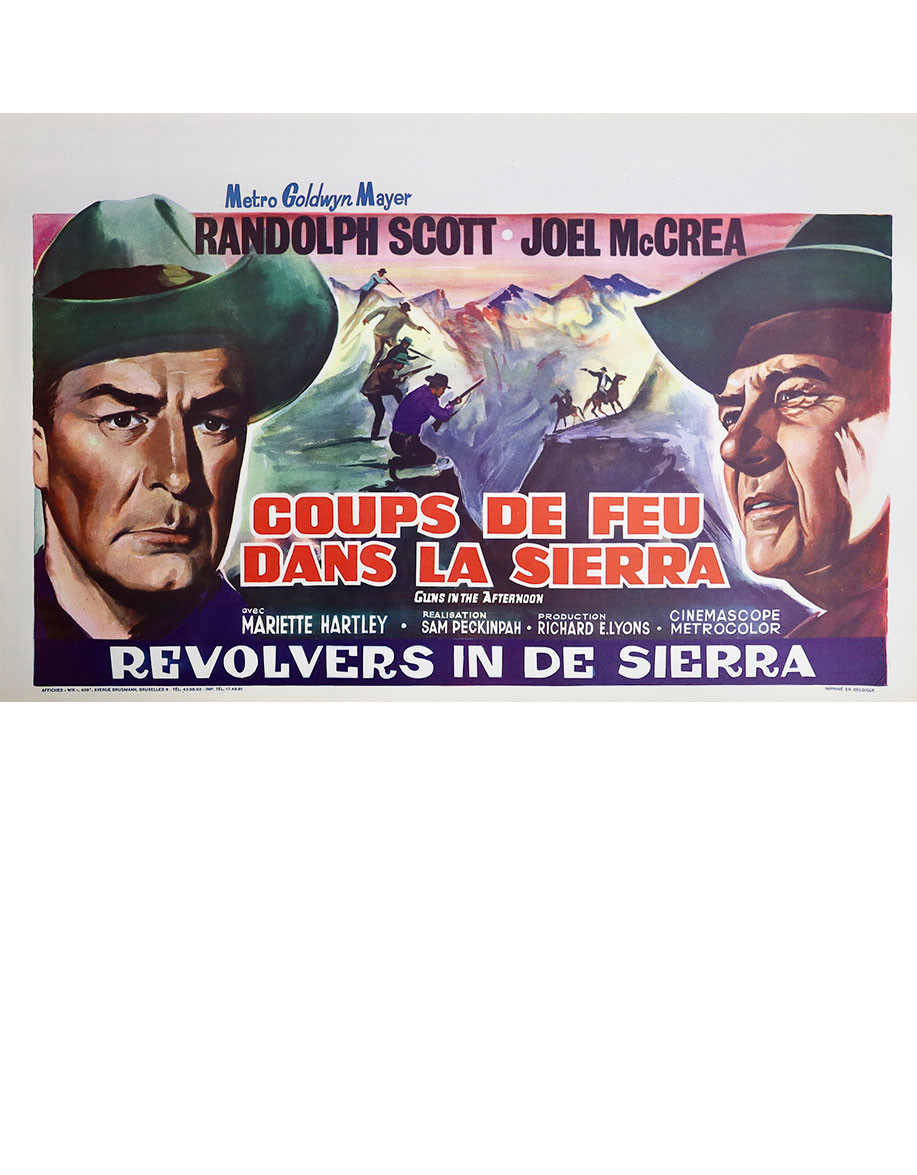 Coups de feu dans la Sierra — affiche originale...