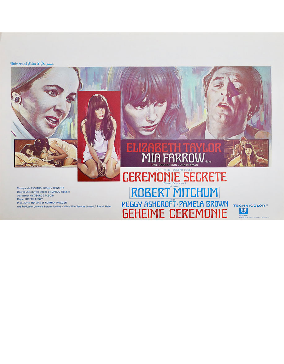 Cérémonie secrète — affiche originale belge...