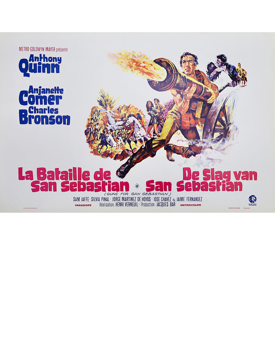 La bataille de San Sebastian - 55x35 cm - roulée