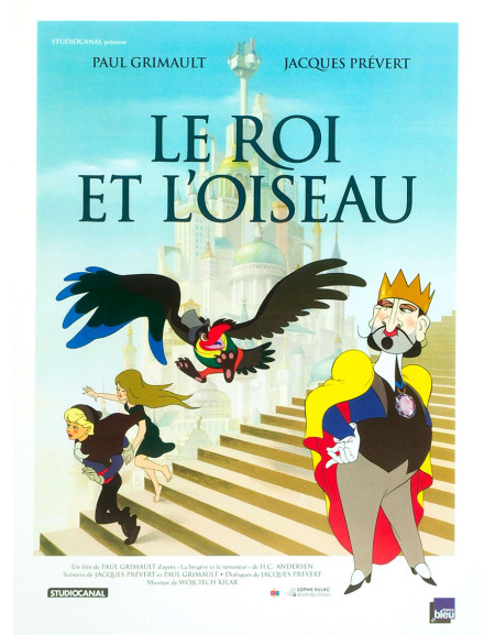 Le Roi et l'Oiseau — affiche originale française 40x53 cm...