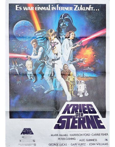 La Guerre des Étoiles — affiche originale allemande 60×84...