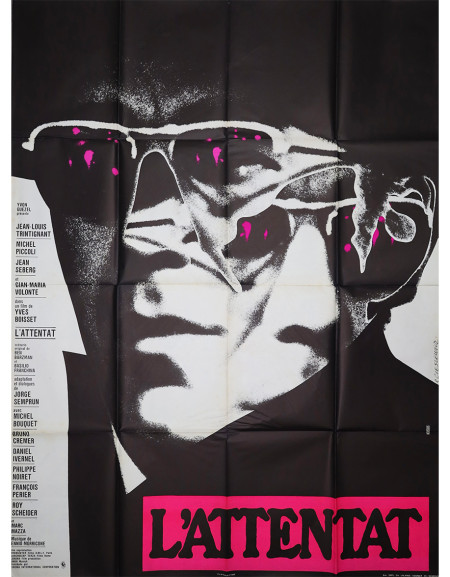 L'Attentat — affiche originale française 120×160 cm...