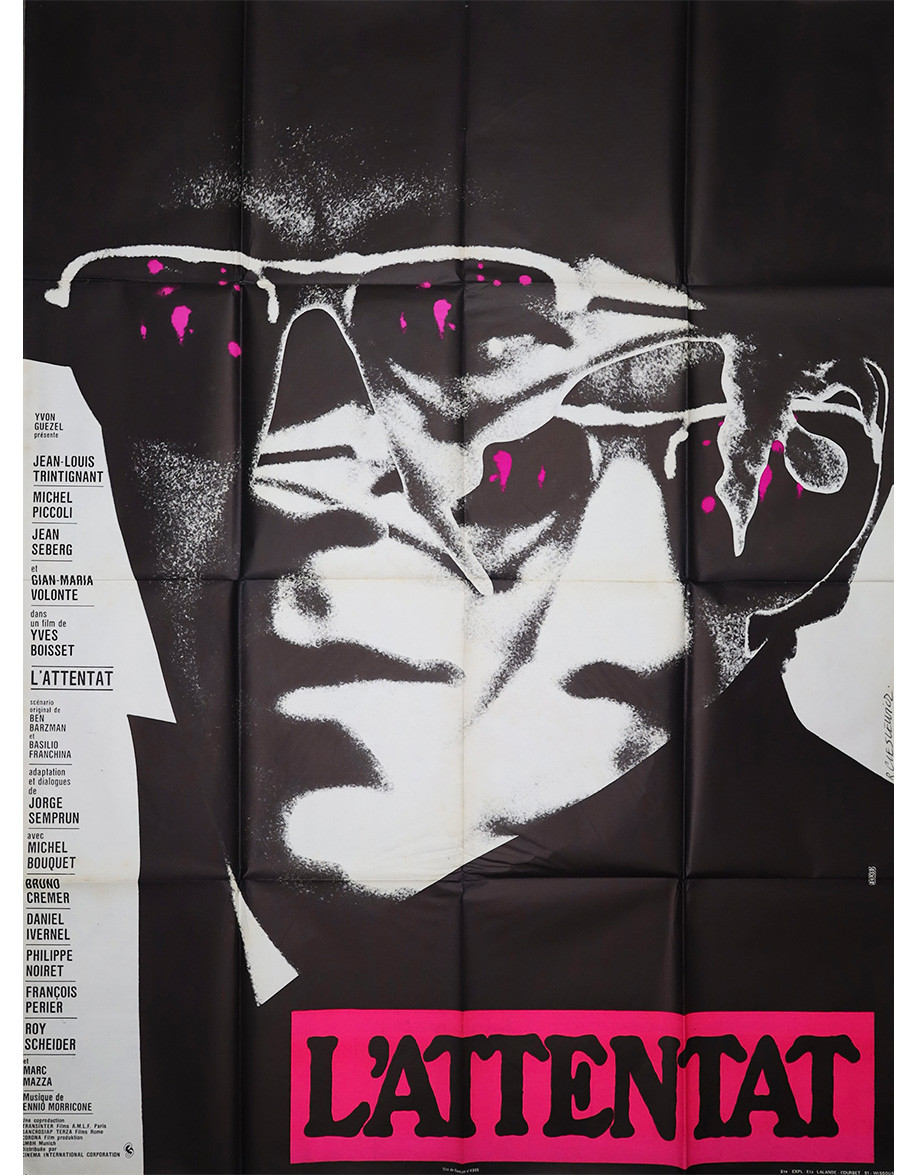 L'Attentat — affiche originale française...