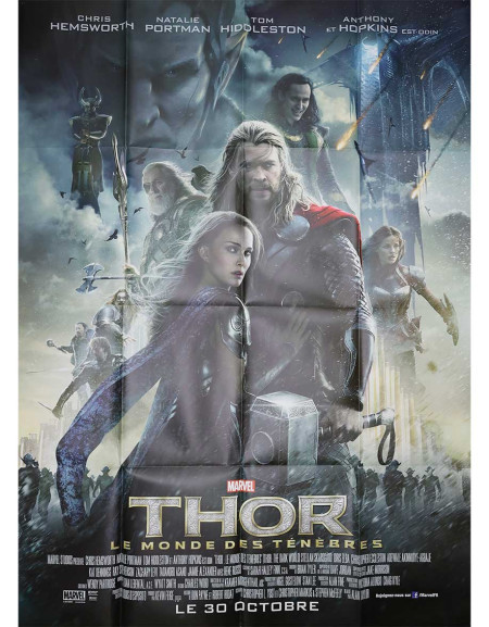 Thor : le monde des ténèbres - 120x160 cm - pliée