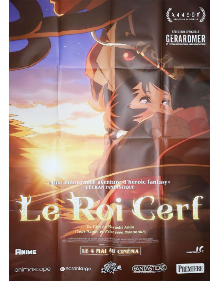 Le roi cerf - 120x160 cm - pliée