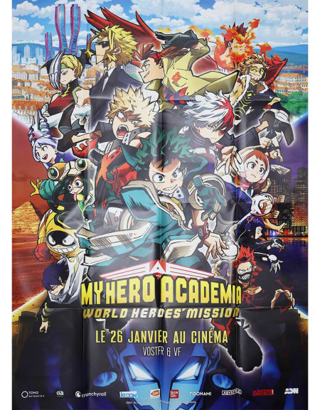 My Hero Academia: World Heroes' Mission - 120x160 cm - pliée