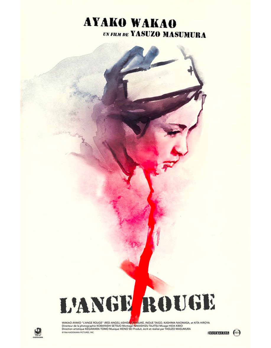 L'ange rouge - 40x53 cm - pliée