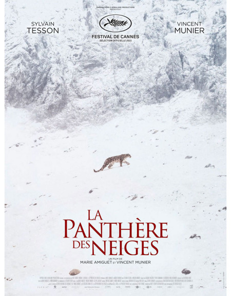 La panthère des neiges - 40x53 cm - pliée