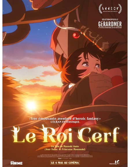 Le roi cerf - 40x53 cm - pliée