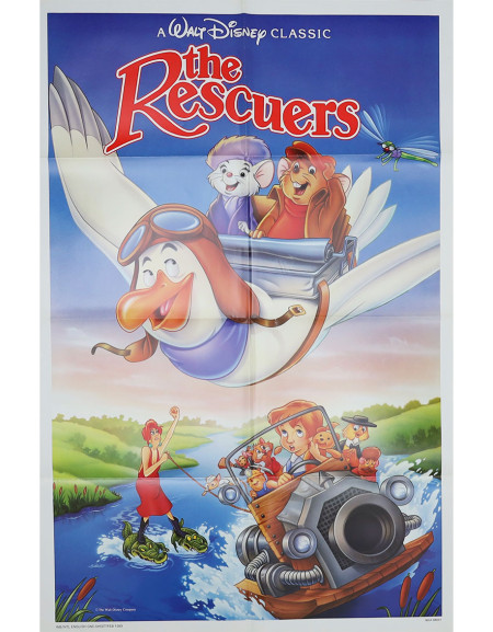 Les aventures de Bernard et Bianca - 69x104 cm - pliée