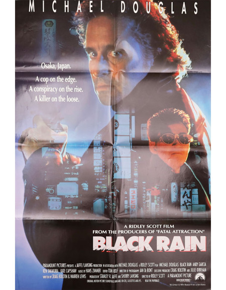 Black rain - 69x104 cm - pliée