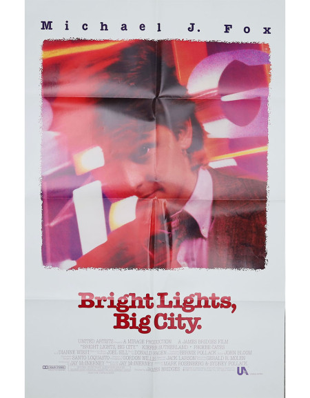 Les feux de la nuit - 69x104 cm - pliée