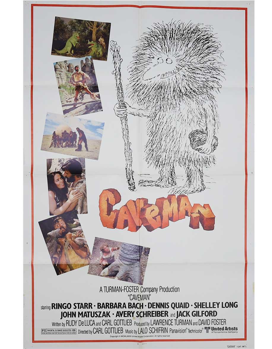 L'homme des cavernes - 69x104 cm - pliée