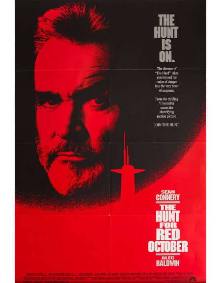 A la poursuite d'octobre rouge - 69x104 cm - pliée