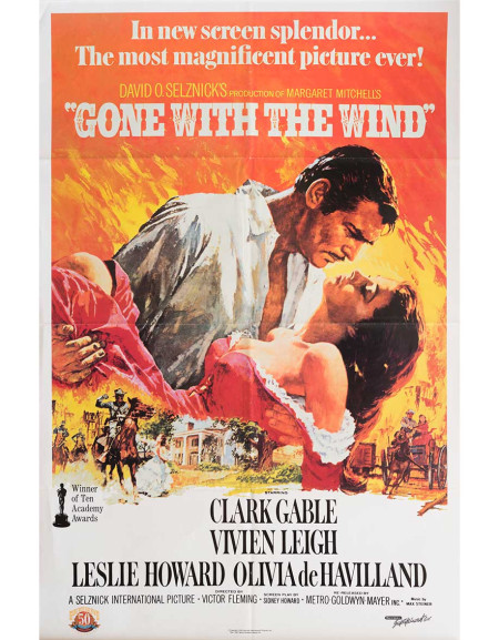 Autant en emporte le vent - 69x104 cm - pliée