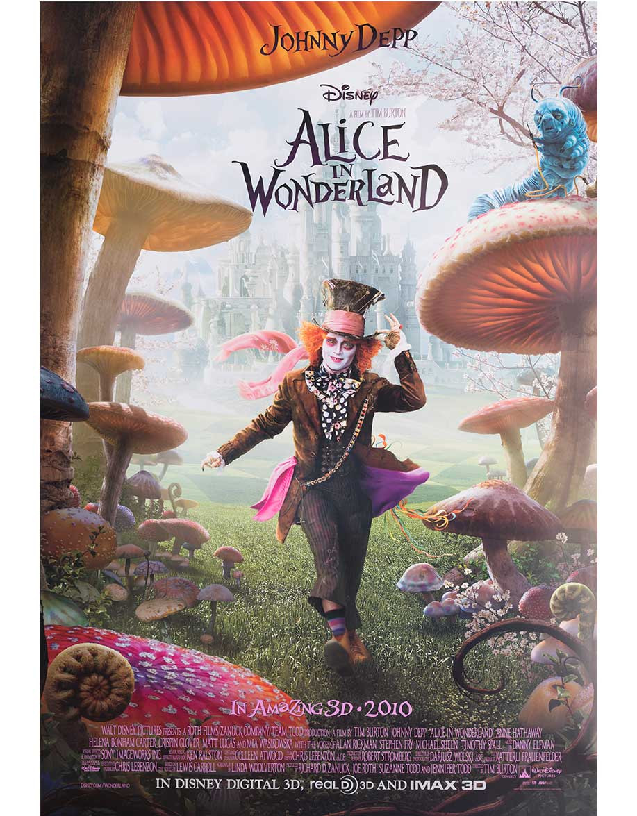 Alice au pays des merveilles - 69x104 cm - roulée