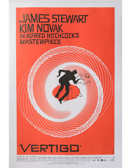 Sueurs Froides (Vertigo) — affiche originale américaine...