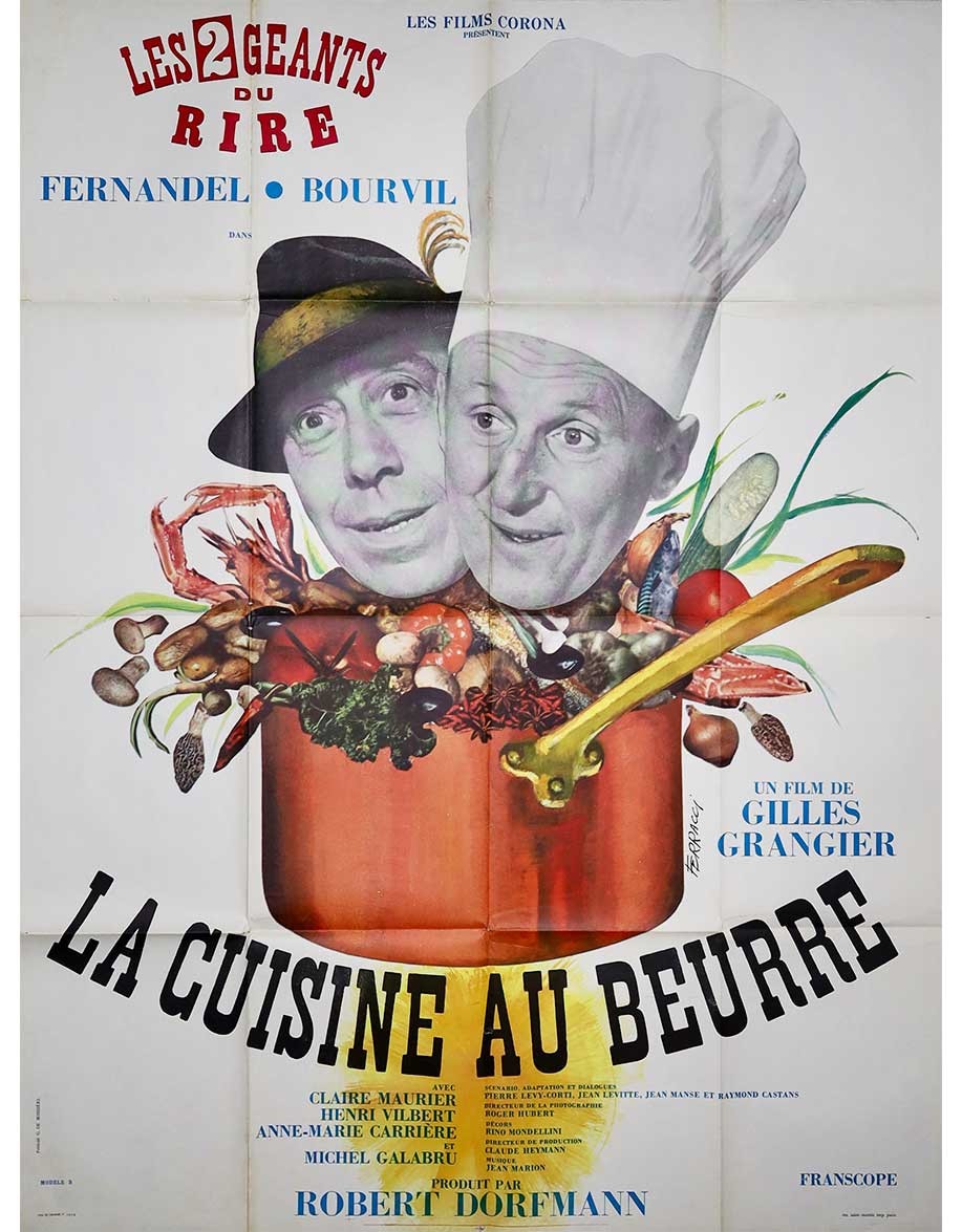 La Cuisine au beurre — affiche originale...