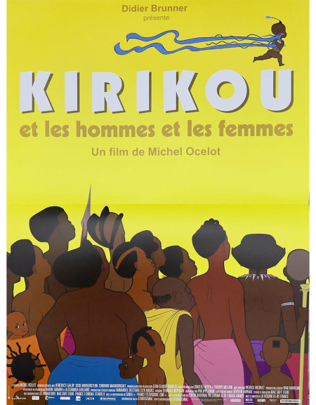 Kirikou et les hommes et les femmes - 40x53 cm - pliée