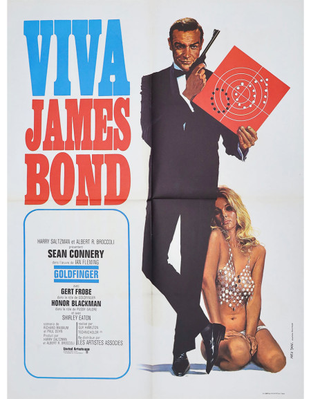 Goldfinger — affiche originale française 60x80 cm (1970)...