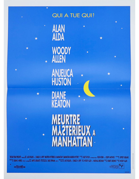 Meurtre mystérieux à Manhattan - 40x53 cm - pliée