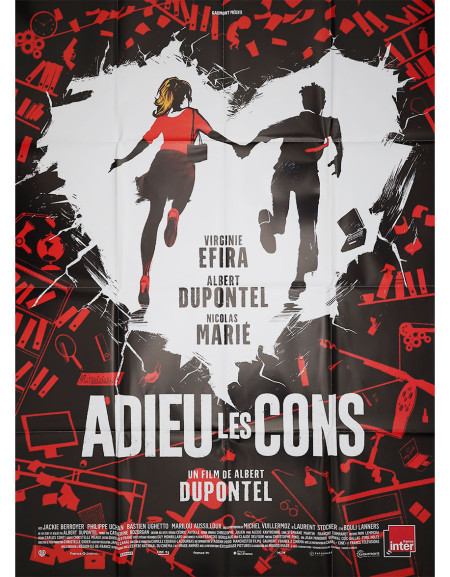 Adieu les cons - 120x160 cm - pliée