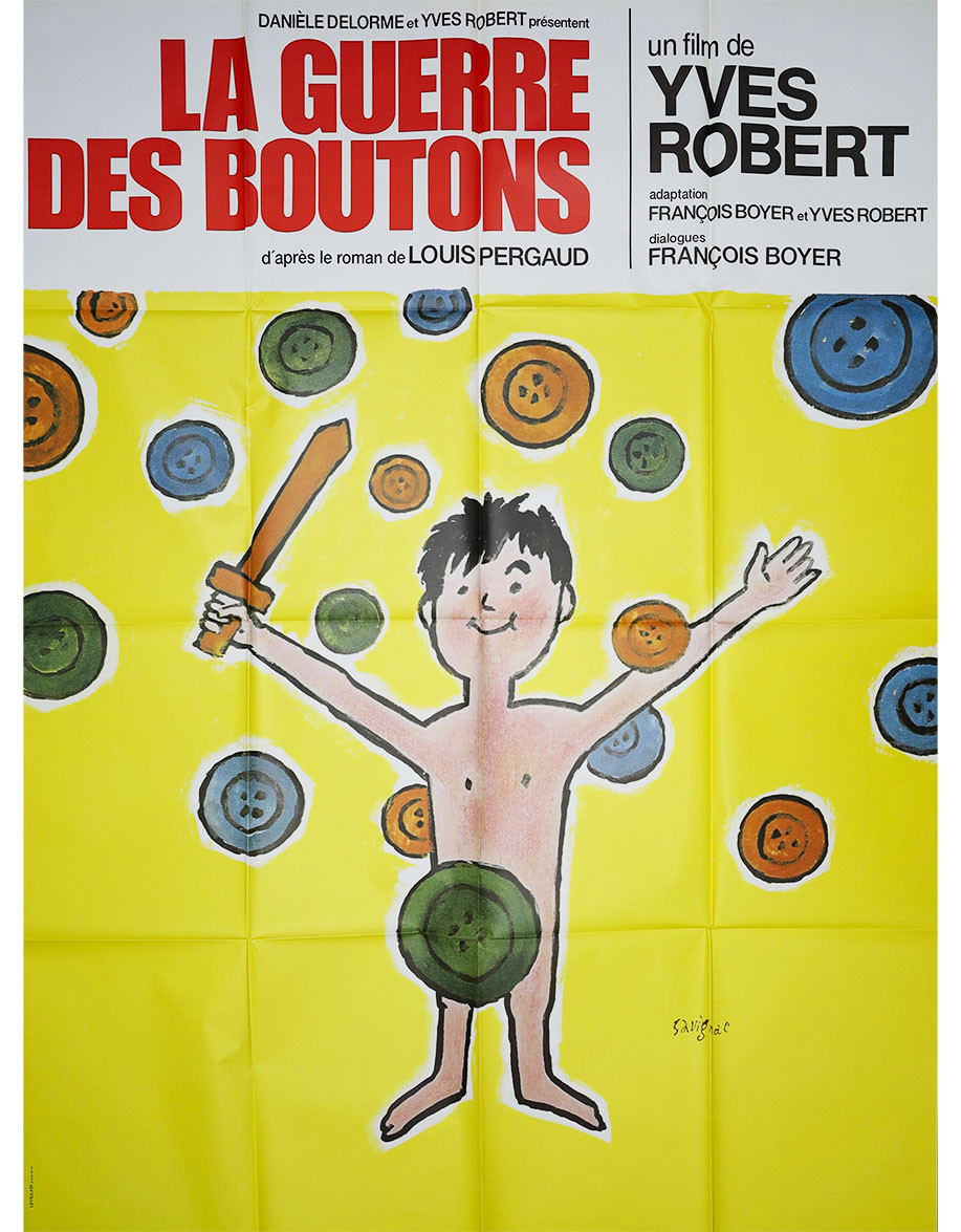 La guerre des boutons - 120x160 cm - pliée