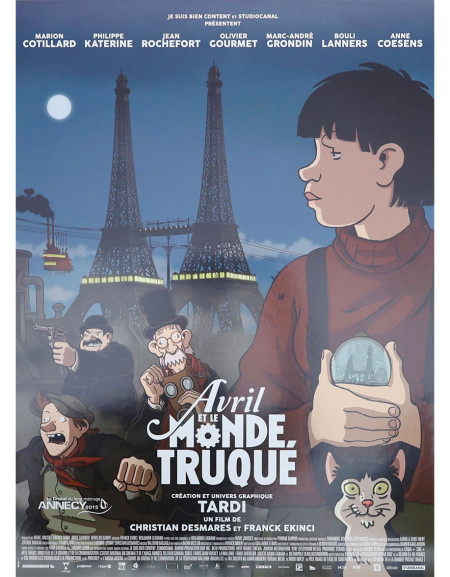 Avril et le monde truqué - 40x53 cm - roulée