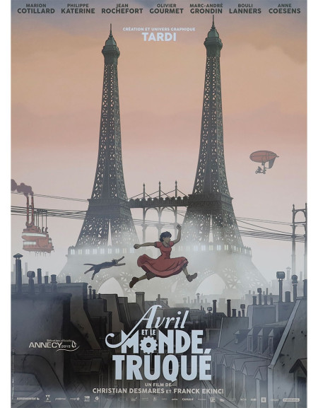 Avril et le monde truqué - 40x53 cm - roulée