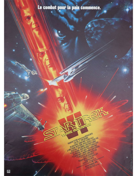 Star Trek 6 : Terre inconnue - 40x53 cm - pliée