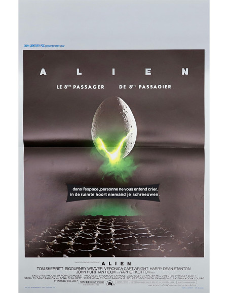 Alien, le 8ème passager - 35x55 cm - pliée