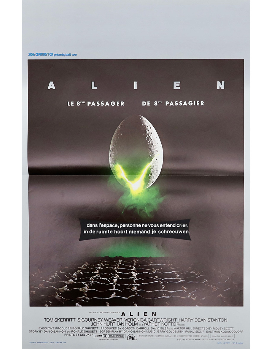 Alien, le 8ème passager - 35x55 cm - pliée