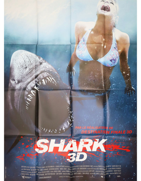 Shark 3D - 120x160 cm - pliée