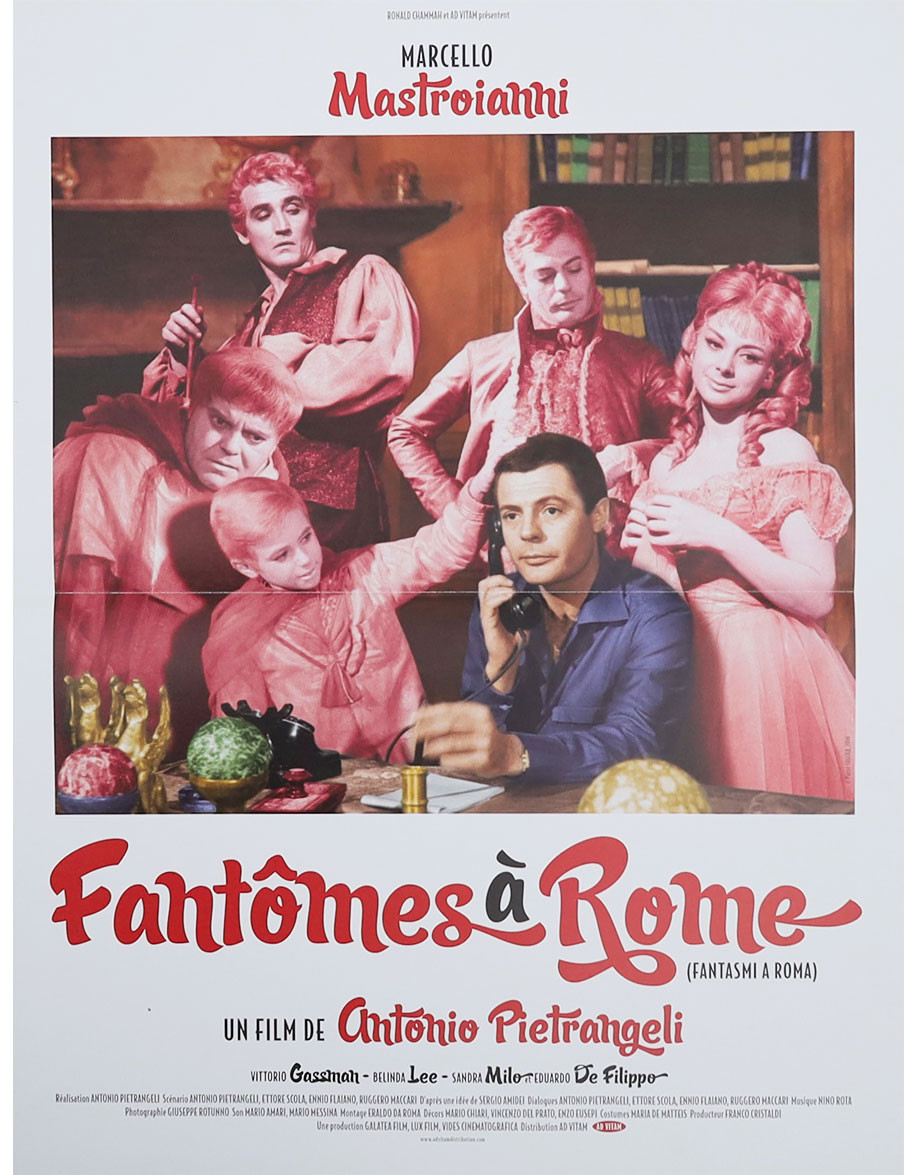 Fantômes à Rome - 40x53 cm - pliée