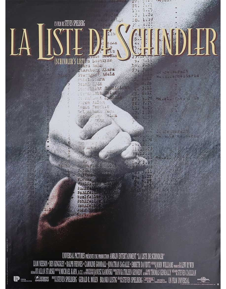 La liste de Schindler - 40x53 cm - pliée