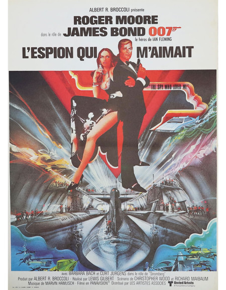 L'espion qui m'aimait — affiche originale française 40x53...