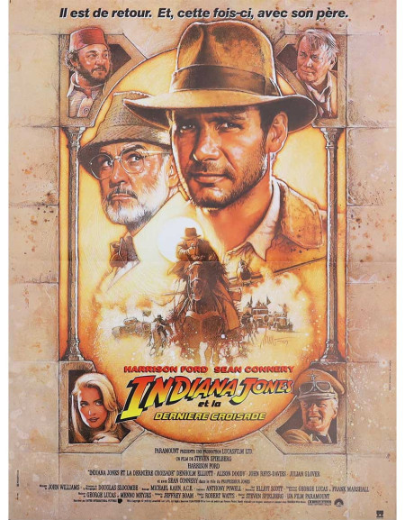 Indiana Jones et la dernière croisade  - 40x53 cm - pliée