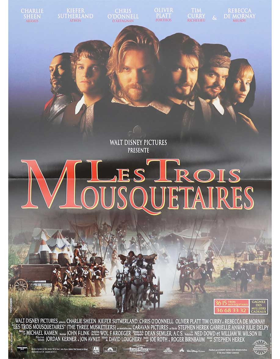 Les trois mousquetaires - 40x53 cm - pliée