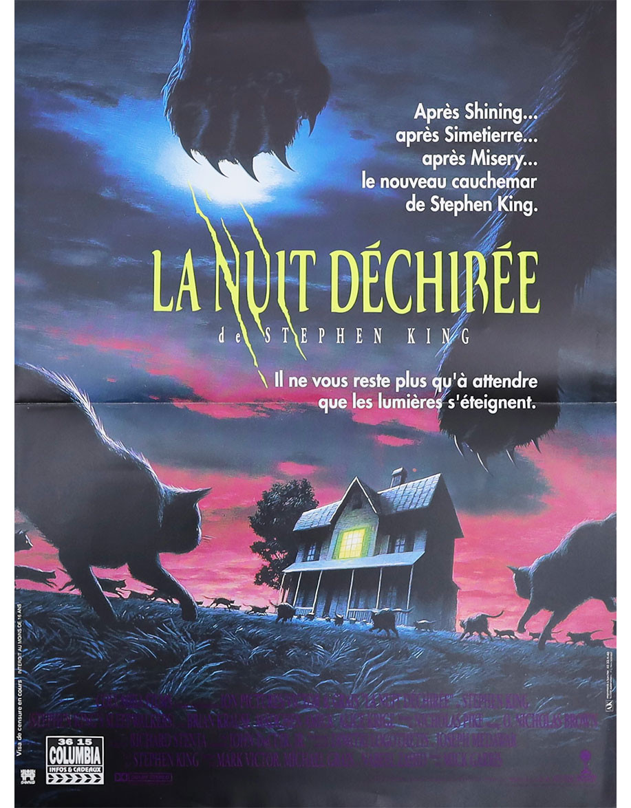 La nuit déchirée - 40x53 cm - pliée
