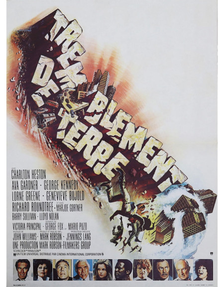 Tremblement de terre - 40x53 cm - pliée