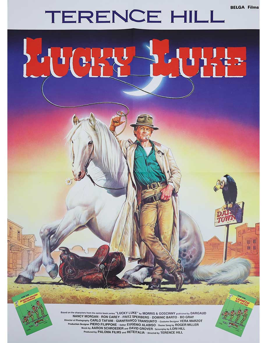 Lucky Luke - 60X80 cm - pliée