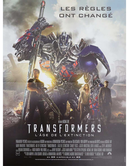 Transformers : l'âge d'extinction - 40x53 cm - pliée